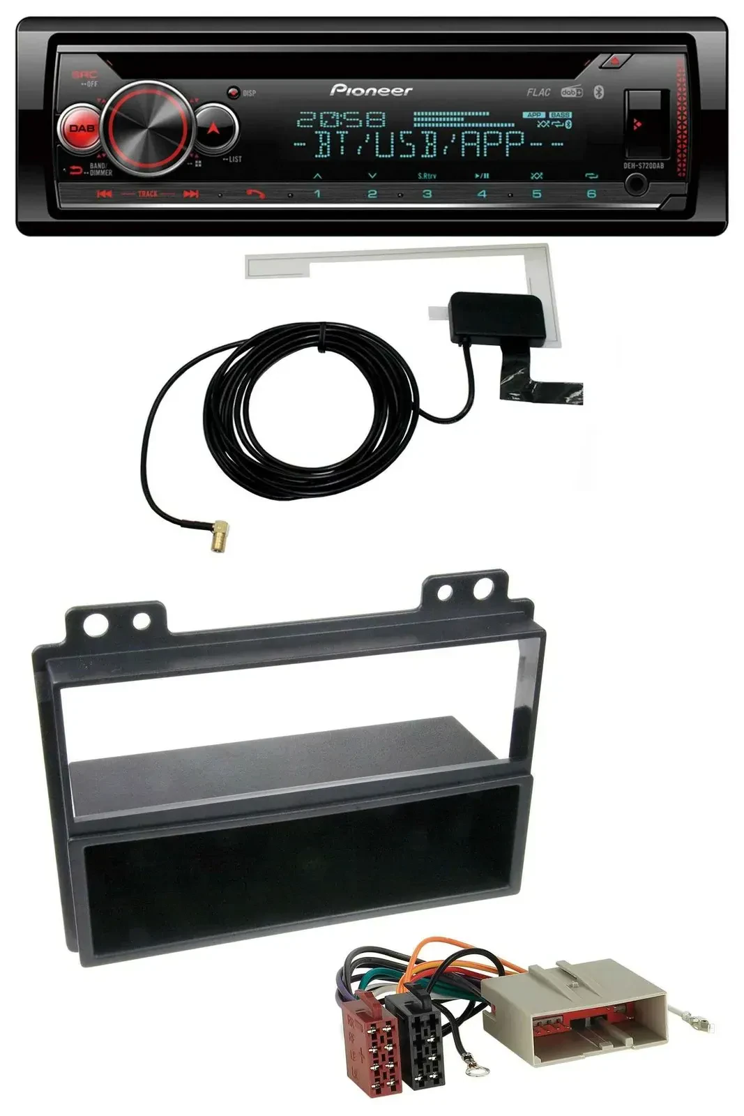 Автомагнитола для Ford Fiesta 2003–2005 / Fusion 2002–2005 Pioneer DAB, CD, MP3, USB, Bluetooth