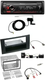 Pioneer DAB USB Lenkrad Bluetooth Autoradio für Ford Kuga 2008-2012 schwarz