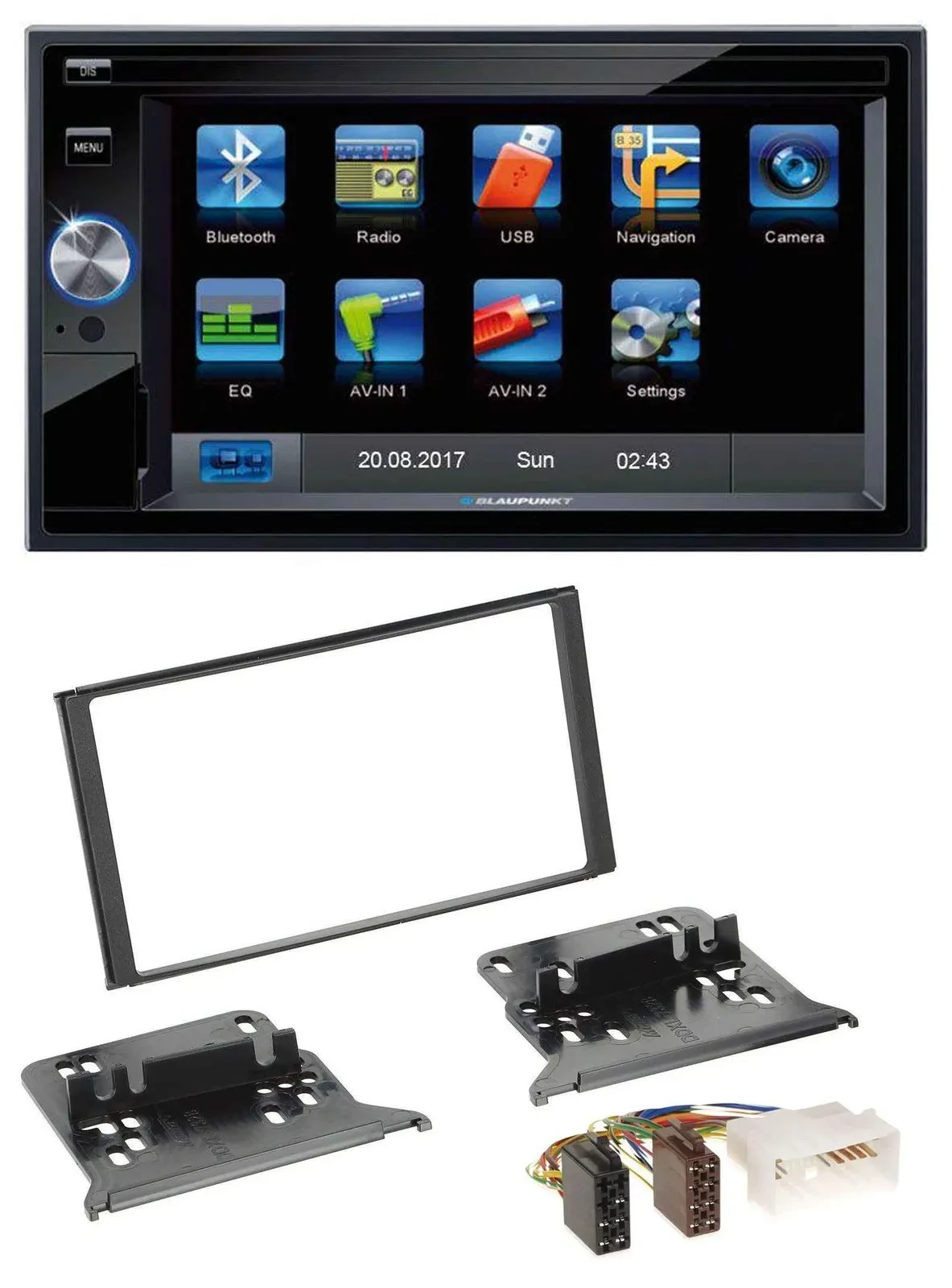 Blaupunkt SD Bluetooth 2DIN MP3 USB AUX Autoradio für Kia Sorento BL 2006-2009