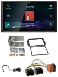 JVC USB Bluetooth 2DIN DAB MP3 Autoradio für Chevrolet Aveo Epica Captiva 06-11