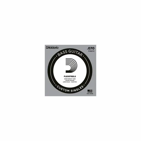 Струна одиночная D'Addario FXB070 Flex Steels 070