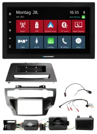 Blaupunkt Lenkrad Bluetooth DAB 2DIN USB Autoradio für BMW X5 X6 07-13 E70 E71 o
