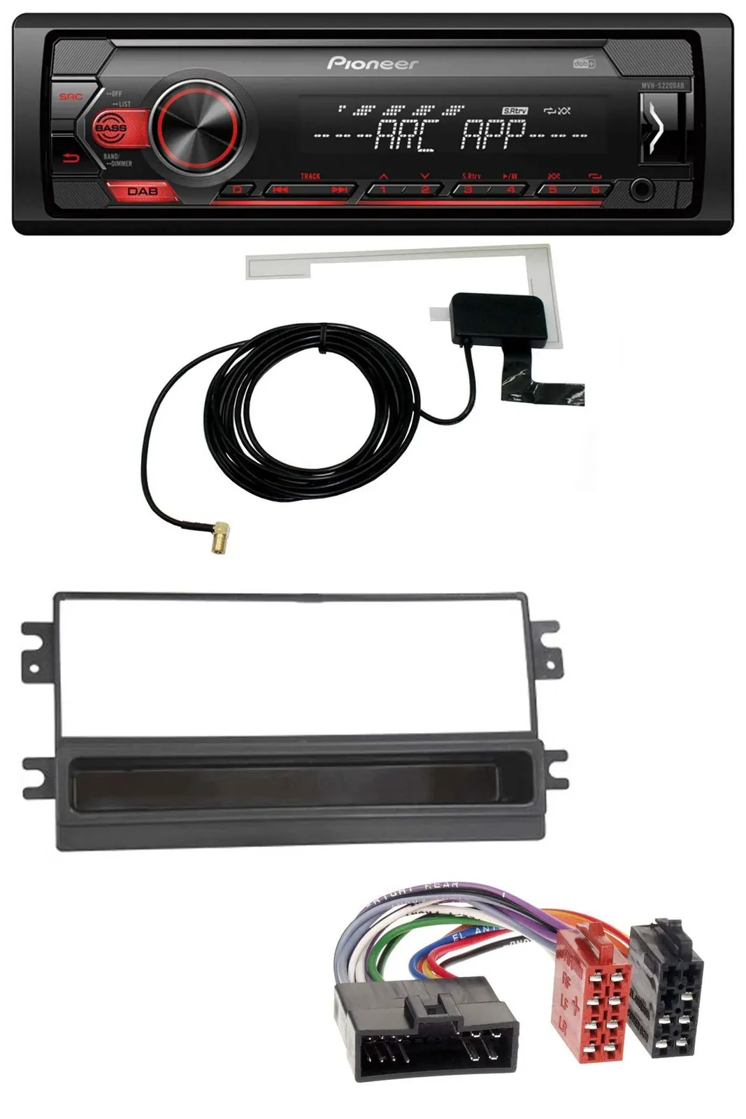 Автомагнитола для Kia Pioneer 1DIN USB DAB MP3 AUX
