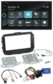 Автомагнитола для Alfa Romeo Giulietta Blaupunkt 2DIN, навигация, Bluetooth, USB, DAB, TMC, поддержка кнопок на руле