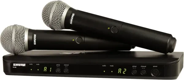 Shure BLX288/PG58 H10 PG58 Handheld Microphones Dual Wireless System -OPEN  BOX-