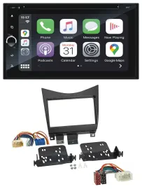 Blaupunkt 2DIN Bluetooth DAB USB DVD MP3 Autoradio für Honda Accord 02-08 schwar