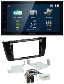 Kenwood 2DIN Bluetooth MP3 USB DAB Autoradio für Mitsubishi Mirage SpaceStar ab