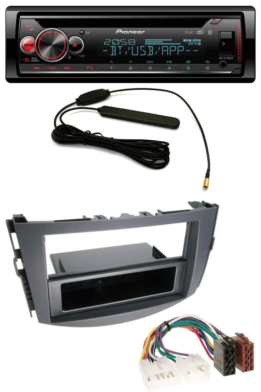 Автомагнитола для Toyota RAV4 (с 2006) Pioneer USB DAB MP3 Bluetooth CD