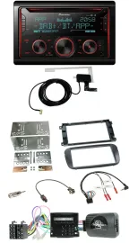 Pioneer 2DIN Lenkrad DAB USB CD Bluetooth Autoradio für Ford C-Max Galaxy Focus