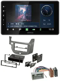 Kenwood MP3 Bluetooth USB DAB Autoradio für Honda Jazz (ab 2009) - silber