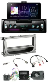Автомагнитола Pioneer USB, Bluetooth, DAB для Ford S-Max/Mondeo (2007–2014), поддержка управления с руля (CAN)