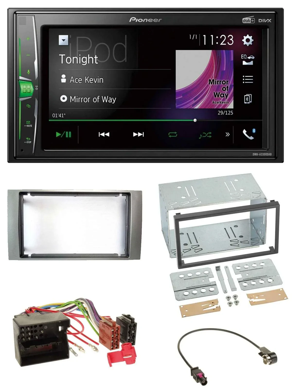 Pioneer 2DIN MP3 DAB USB Bluetooth Autoradio für Ford Galaxy Focus C-Max S-Max 0