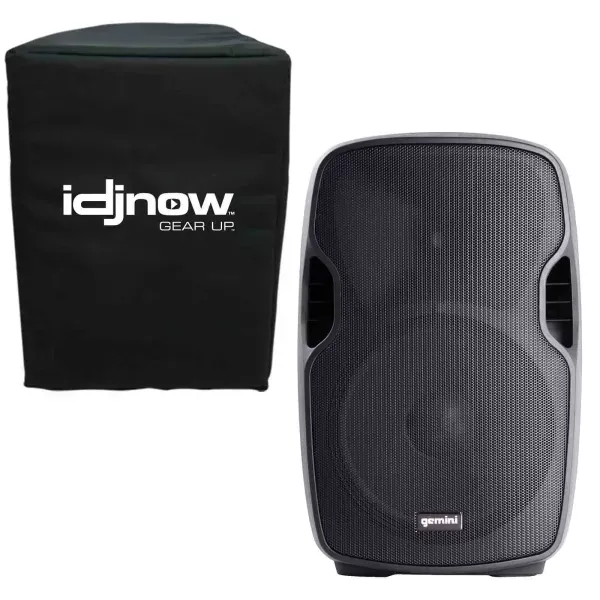 Gemini AS-1200P 12" Active/Powered Portable DJ PA Party Loud Speaker with Cover