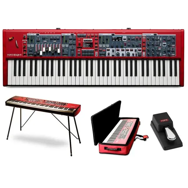 Nord Stage 4 73-Key Keyboard With Nord Soft Case, Single Pedal and Stand EX