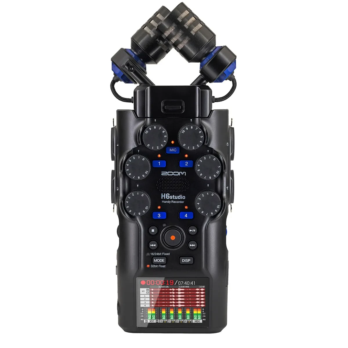 Zoom H6studio 8-Track 32-Bit Float Handy Recorder, Bundle with Wireless Lavalier