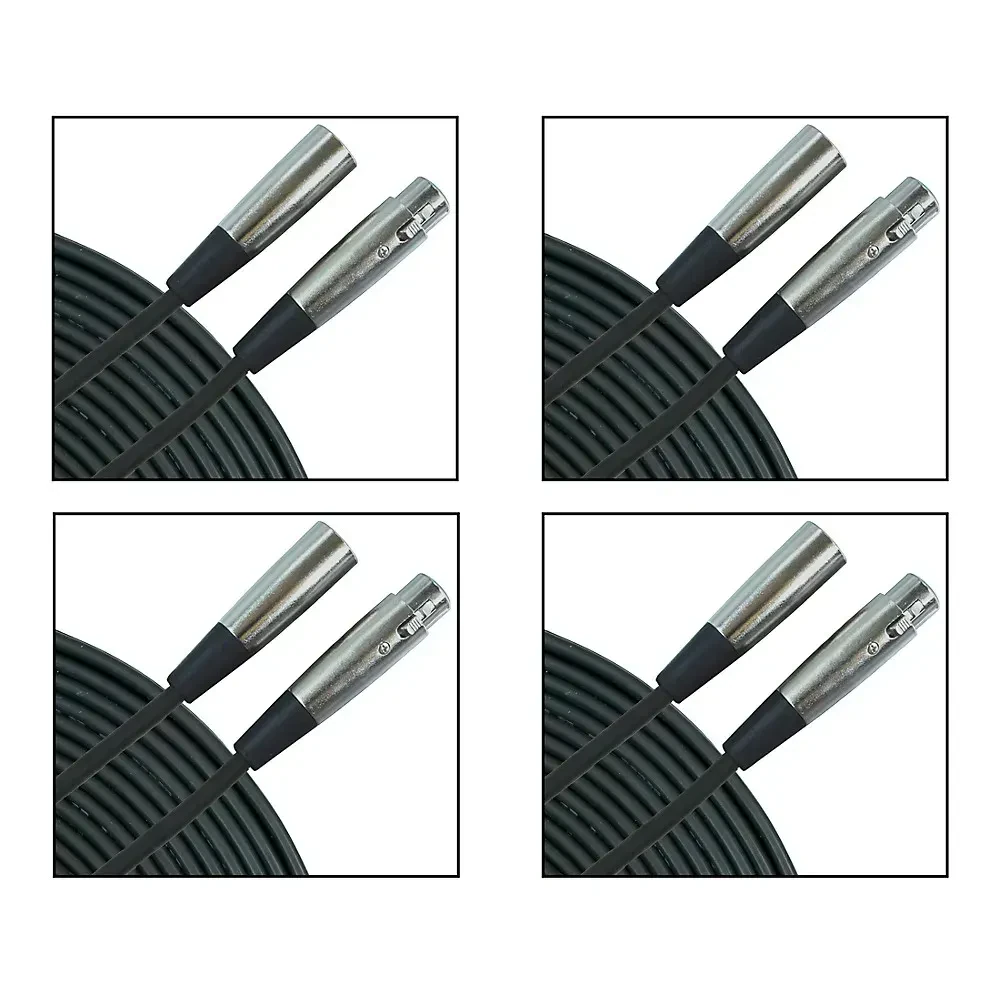 Микрофонный кабель Musician's Gear XC15-4PK XLR, 15 ft (набор, 4 шт.)