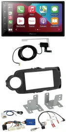 Pioneer USB Bluetooth DAB Lenkrad 2DIN Autoradio für Toyota Yaris ab 2014 schwar