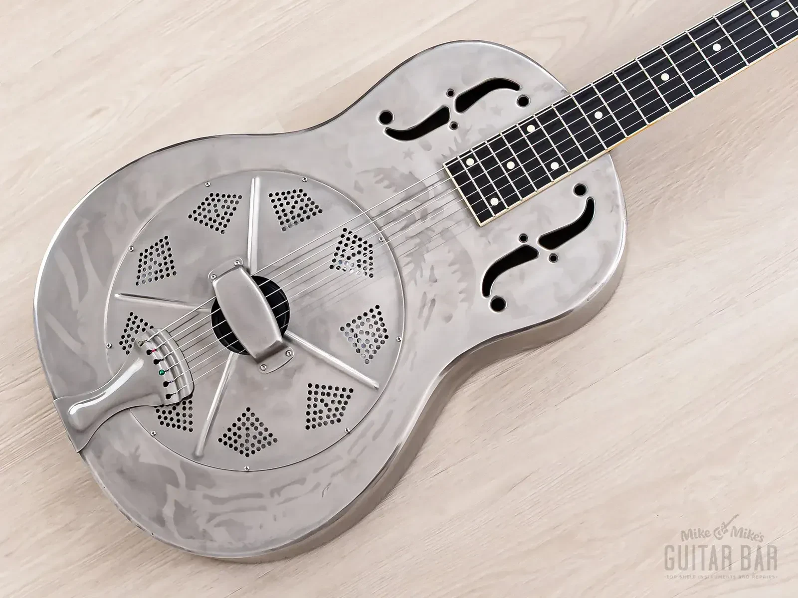 2000 National Style O Brass Body Single Cone Roundneck 12 Fret Hawaiian...