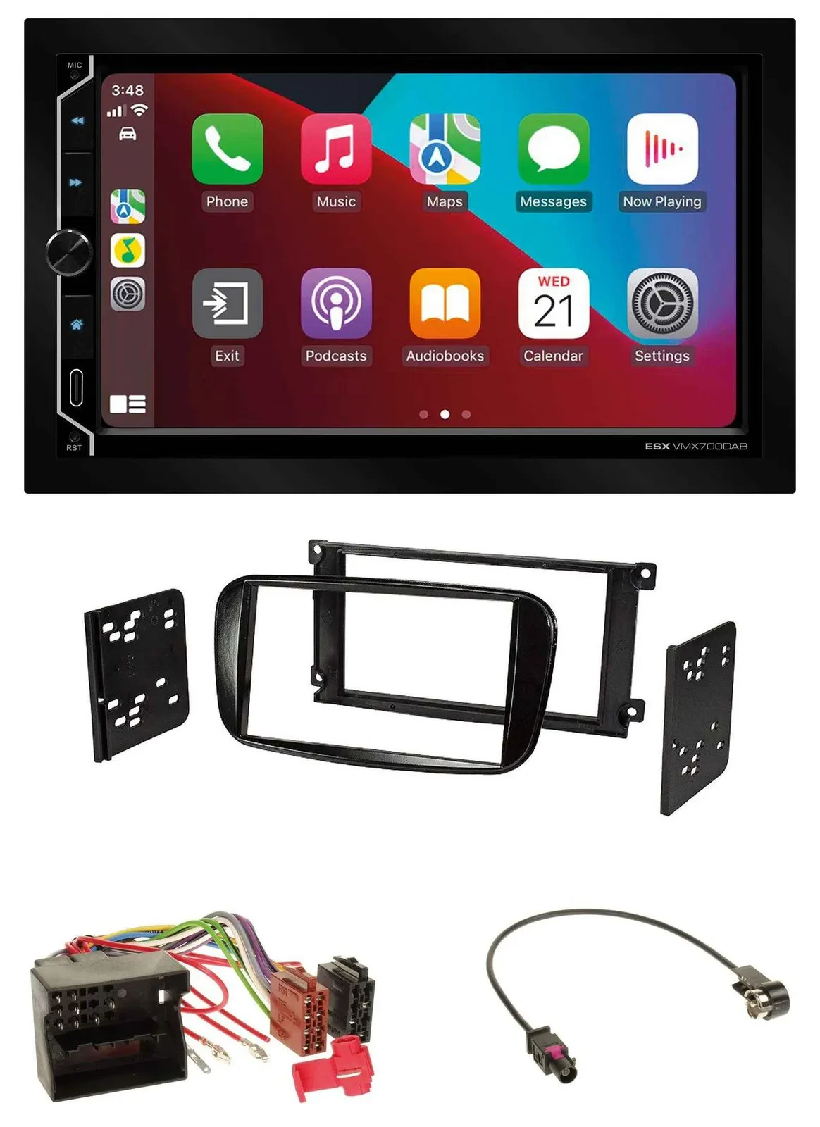 Автомагнитола для Ford Mondeo/S-Max (2007–2014) ESX 2DIN, DAB, USB, MP3, Bluetooth
