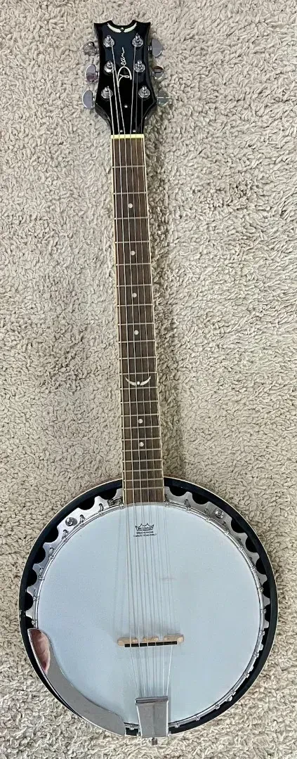 Dean Backwoods BW6 6-String Guitar Banjo Banjitar with Mahogany Resonator