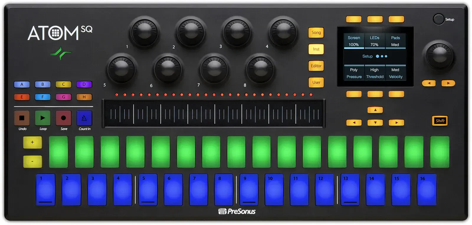 Б/У MIDI-контроллер совместимый с Ableton PreSonus ATOM SQ USB