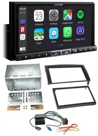 Alpine 2DIN DAB USB MP3 Bluetooth Autoradio für Skoda Fabia 6Y Facelift 2004-200