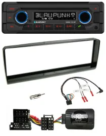 Blaupunkt Lenkrad MP3 CD Bluetooth USB Autoradio für Alfa Romeo 156 00-01 schwar