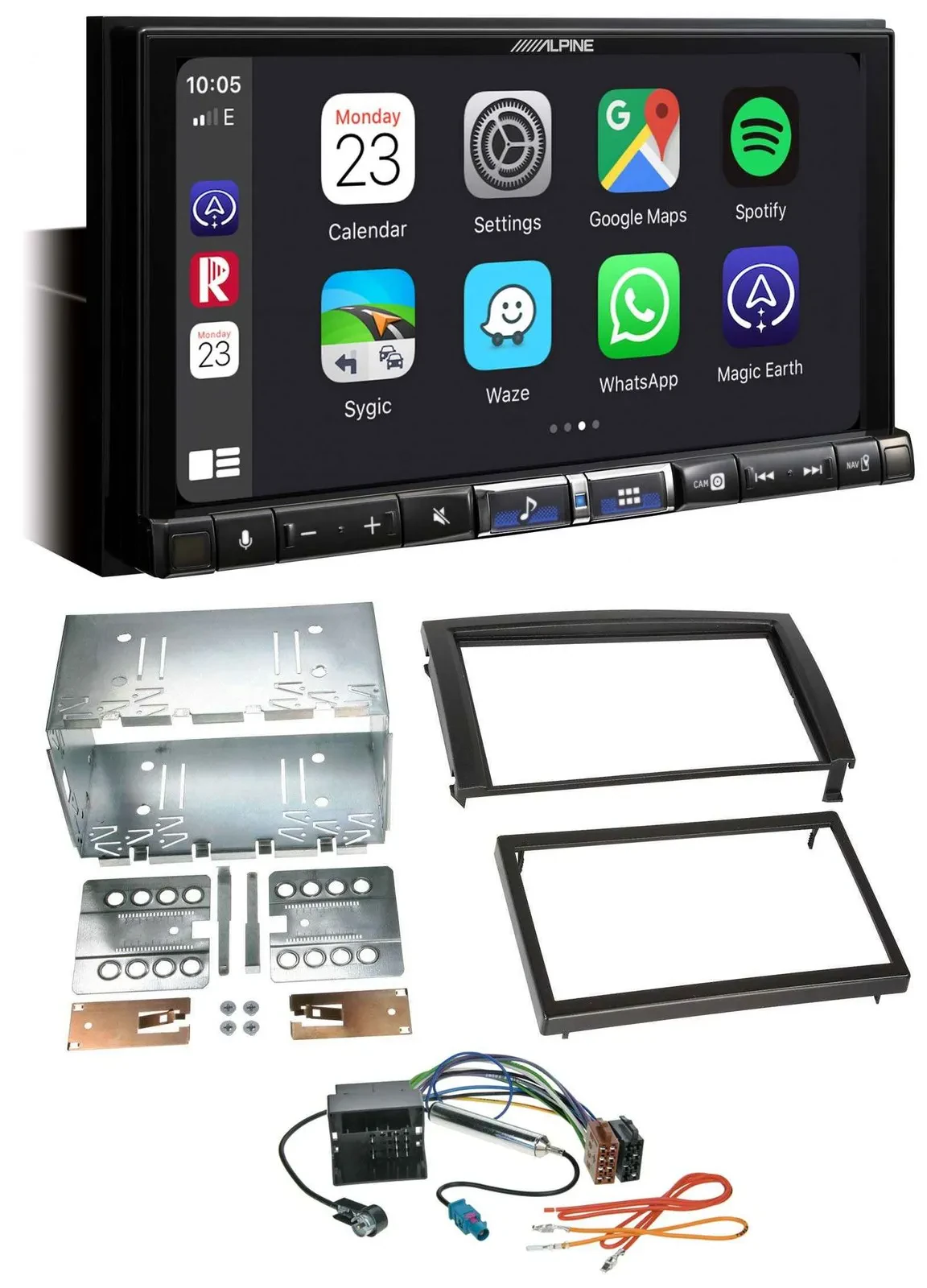 Alpine 2DIN DAB USB MP3 Bluetooth Autoradio für Skoda Fabia 6Y Facelift 2004-200