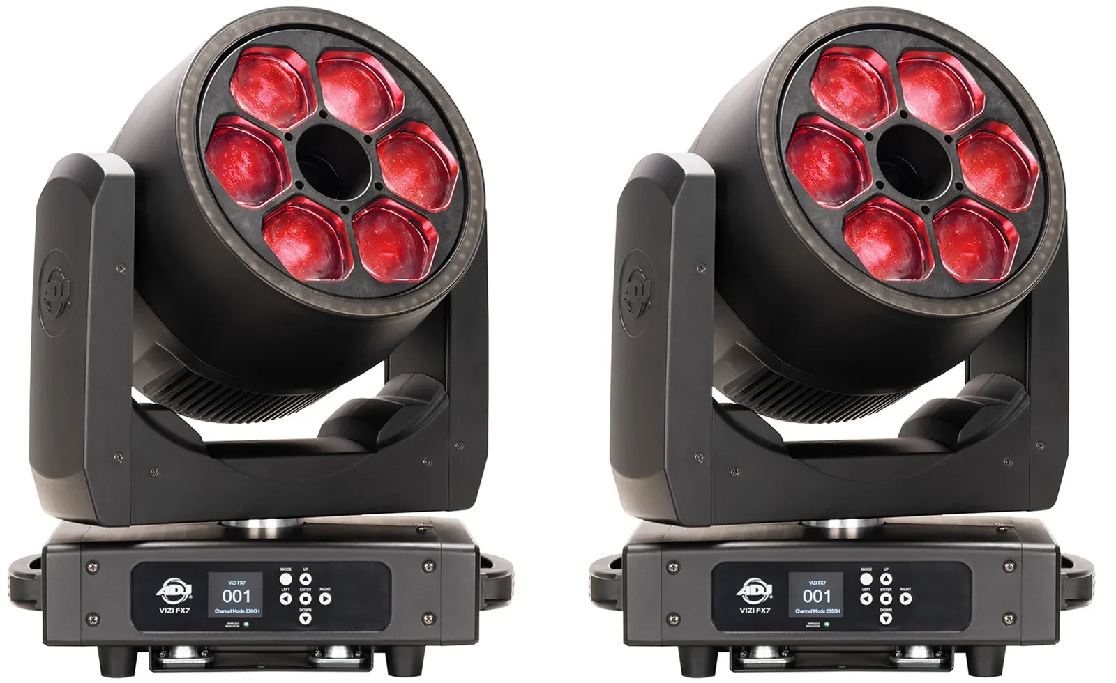 Прожектор American DJ Vizi FX7 Beam/Wash/Kaleidoscope LED Ring Effect (набор, 2 шт.)