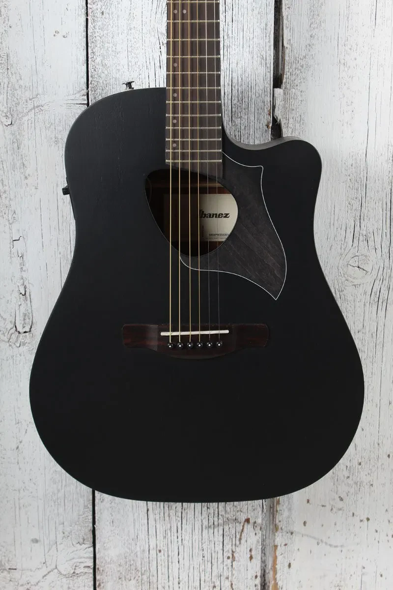 Ibanez Altstar ALT20 Acoustic Electric Guitar Weathered Black Open Pore Finish