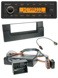 Continental 1DIN USB AUX MP3 Autoradio für BMW X5 E53 5er E39 Aktivsystem Quadlo