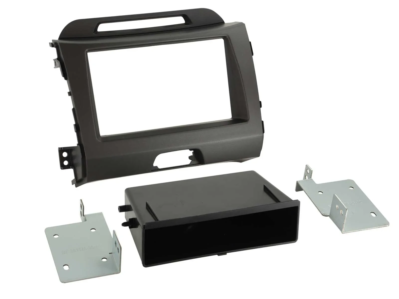 Radioblende DIN Autoradio für Kia Sportage 3 SL 2010-2015 dunkelgrau