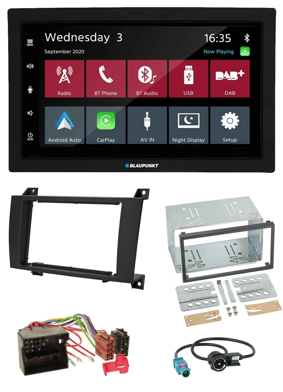 Blaupunkt DAB Bluetooth USB MP3 2DIN Autoradio für Mercedes SLK R171 2004-2011