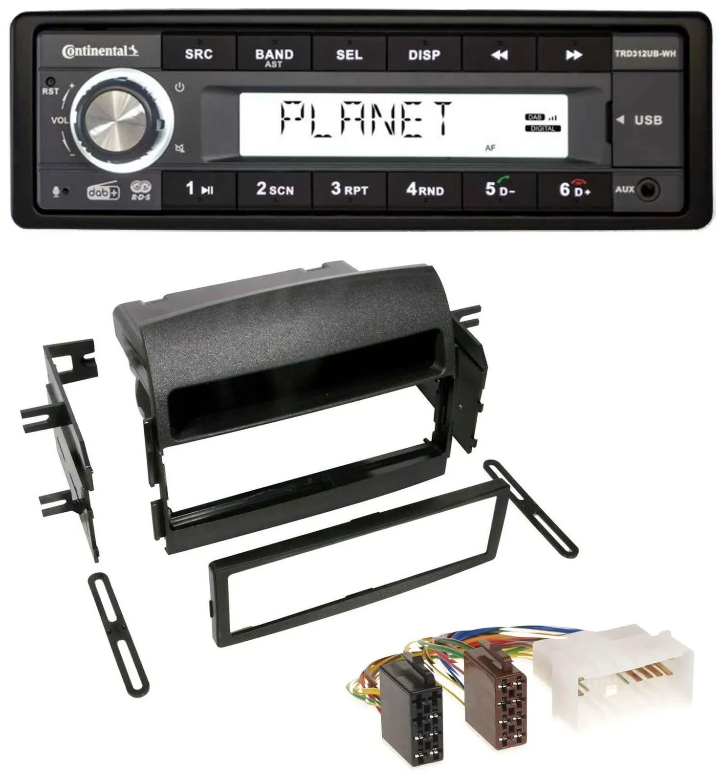 Автомагнитола для Hyundai Sonata (NF, 2005–2008) Continental 1DIN USB/AUX DAB MP3