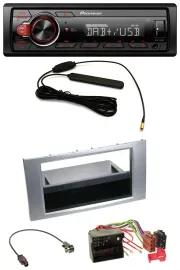 Pioneer MP3 DAB 1DIN AUX USB Autoradio für Ford Galaxy Focus C-Max S-Max 03-07 s