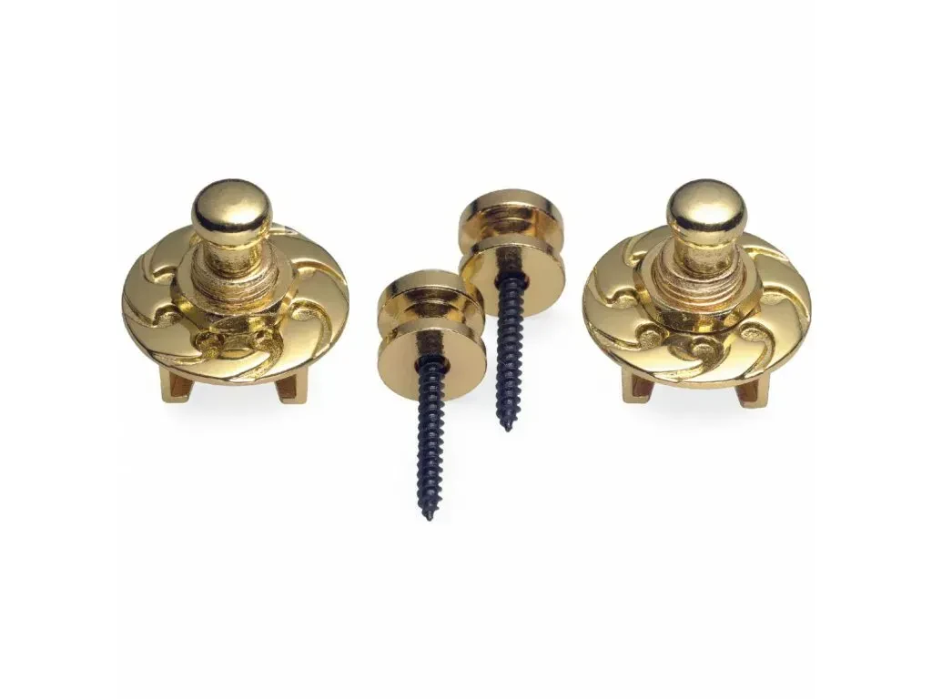 Крепление гитарного ремня Stagg SSL1 Gold (пара)