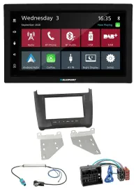 Blaupunkt DAB Bluetooth USB MP3 2DIN Autoradio für VW Polo (ab 14) schwarz