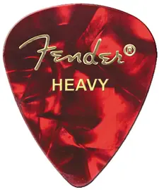 Медиаторы Fender 351 Premium Celluloid Picks (12-Pack) - Red Moto heavy