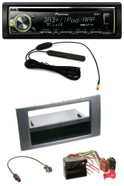 Автомагнитола Pioneer MP3/USB/CD/DAB/AUX для Ford Fiesta/Focus (2004–2008), цвет антрацит