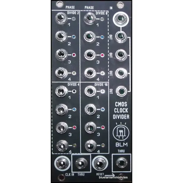 Модульный студийный синтезатор Blue Lantern BLM CMOS Clock Divider Eurorack Synth Module