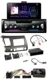 Автомагнитола для Honda Civic Hybrid 2006–2010 Pioneer USB Bluetooth DAB с поддержкой кнопок на руле