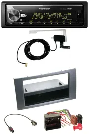 Автомагнитола для Ford Fusion/Kuga/Transit (2005–2012) Pioneer Bluetooth, DAB, USB, MP3, антрацит