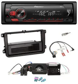 Pioneer DAB 1DIN MP3 Lenkrad USB Autoradio für VW Passat Polo Scirocco Sharan Ti
