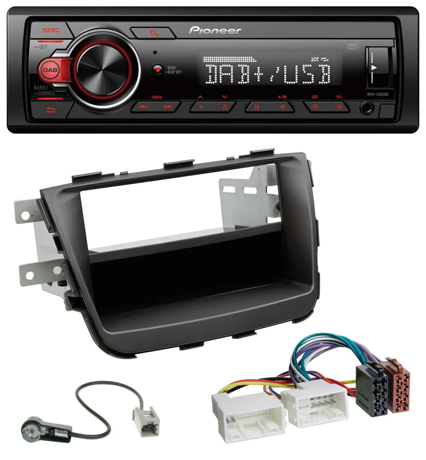 Pioneer MP3 1DIN DAB USB AUX Autoradio für Kia Sorento II XM Facelift 12-15