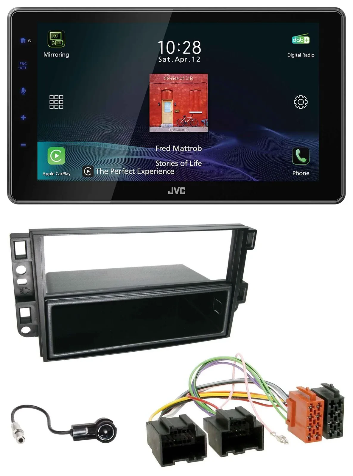 JVC DAB MP3 Bluetooth USB Autoradio für Chevrolet Aveo Epica Captiva 06-11