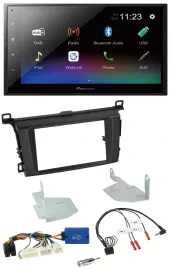 Pioneer USB Bluetooth DAB 2DIN Lenkrad Autoradio für Toyota RAV 4 ab 2013