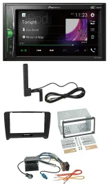 Pioneer MP3 DAB AUX 2DIN Bluetooth Autoradio für Audi TT (06-14) Quadlock