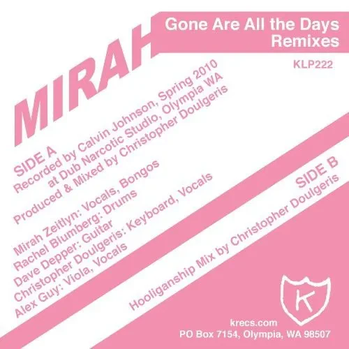 Виниловая пластинка Mirah - Gone Are All The Days [New 12" Vinyl]