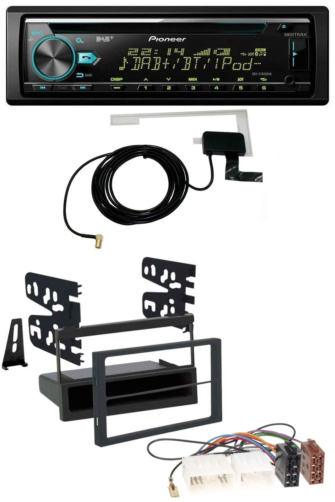 Pioneer MP3 AUX CD USB DAB Autoradio für Mazda 626 (99-00) / MPV (96-99)