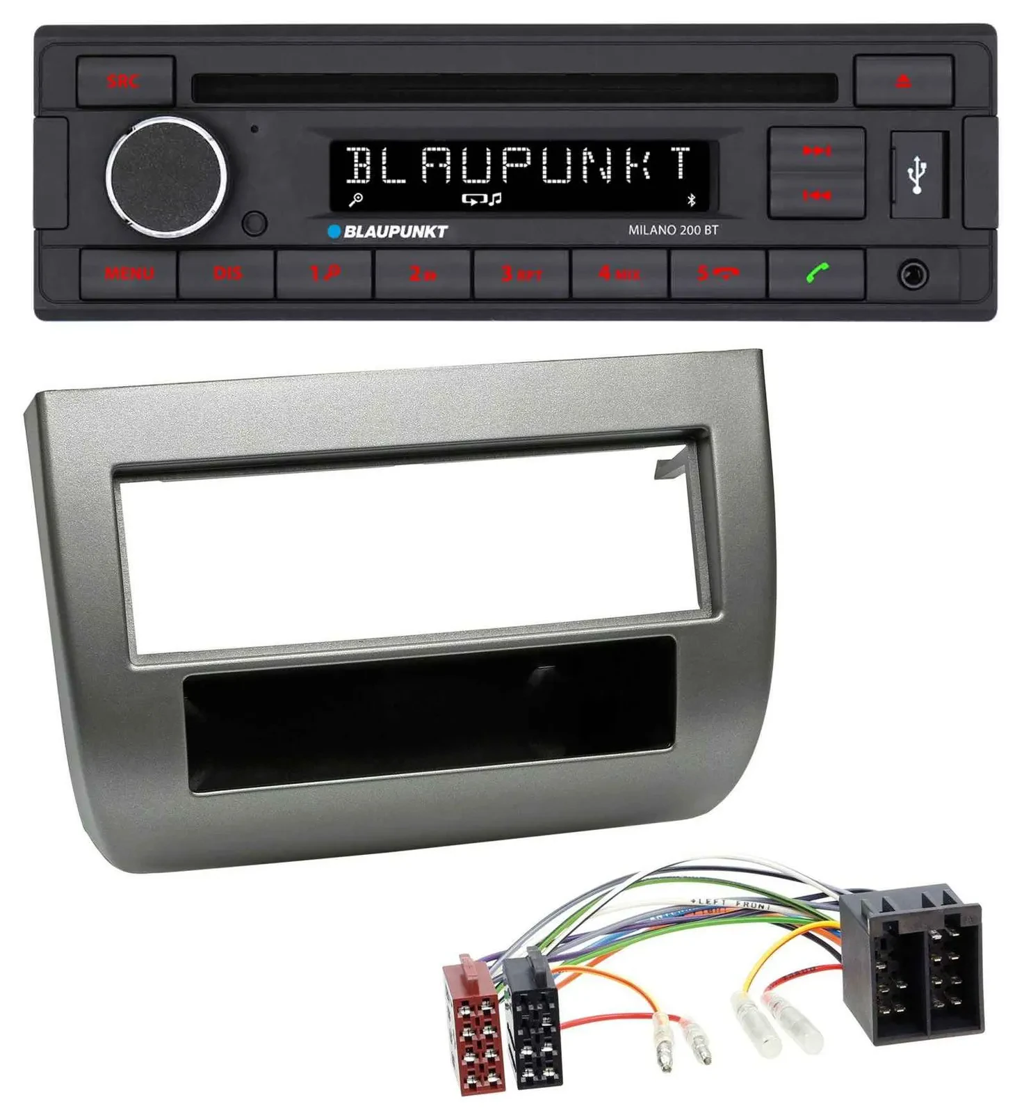 Blaupunkt MP3 USB CD Bluetooth AUX Autoradio für Lancia Y 843 03-11 dunkelsilber